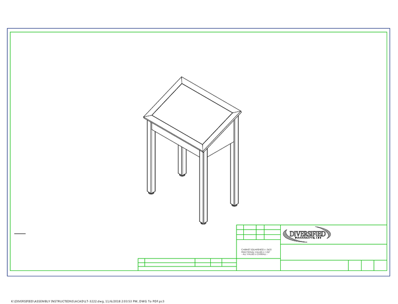 DIVERSIFIED WOODCRAFTS LT-3222 User manual DIVERSIFIED WOODCRAFTS LT-3222 User manual