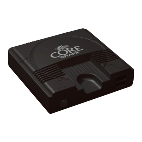 PC Engines CORE GRAFX mini instruction manual