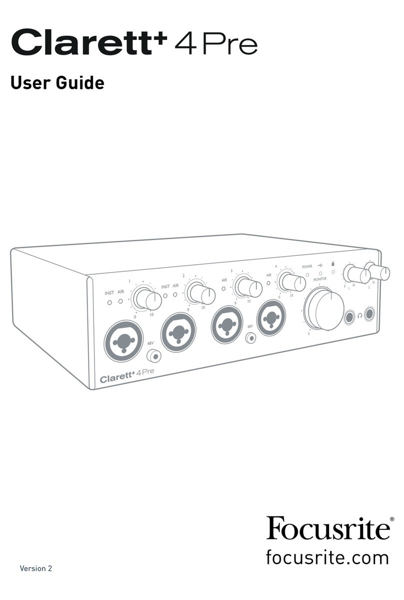 Focusrite Clarett+ 4Pre User manual