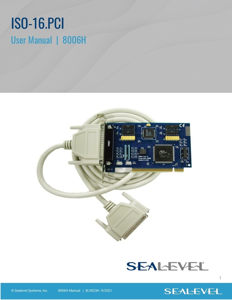 SeaLevel ISO-16.PCI user manual