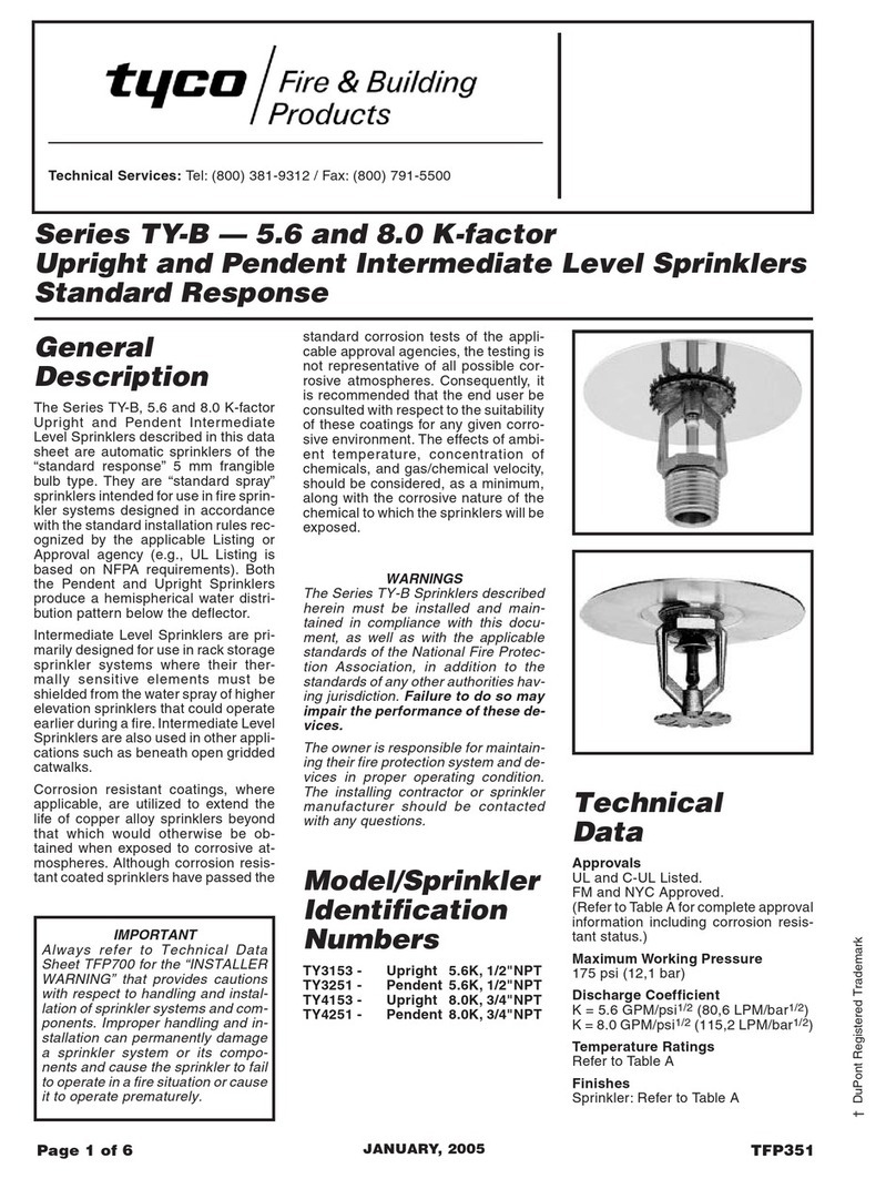 Tyco TY-B Series User manual