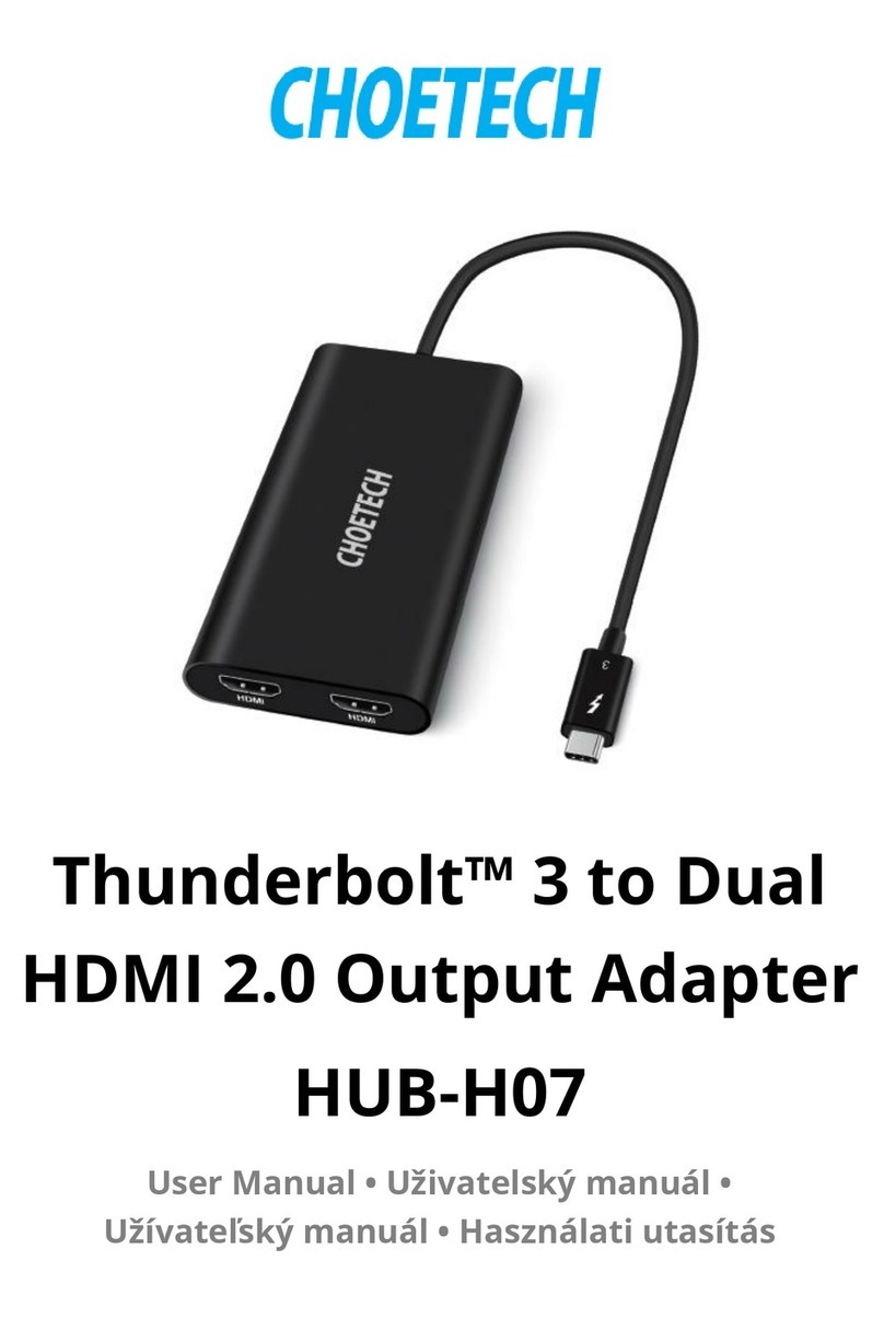 Choetech Thunderbolt 3 manual