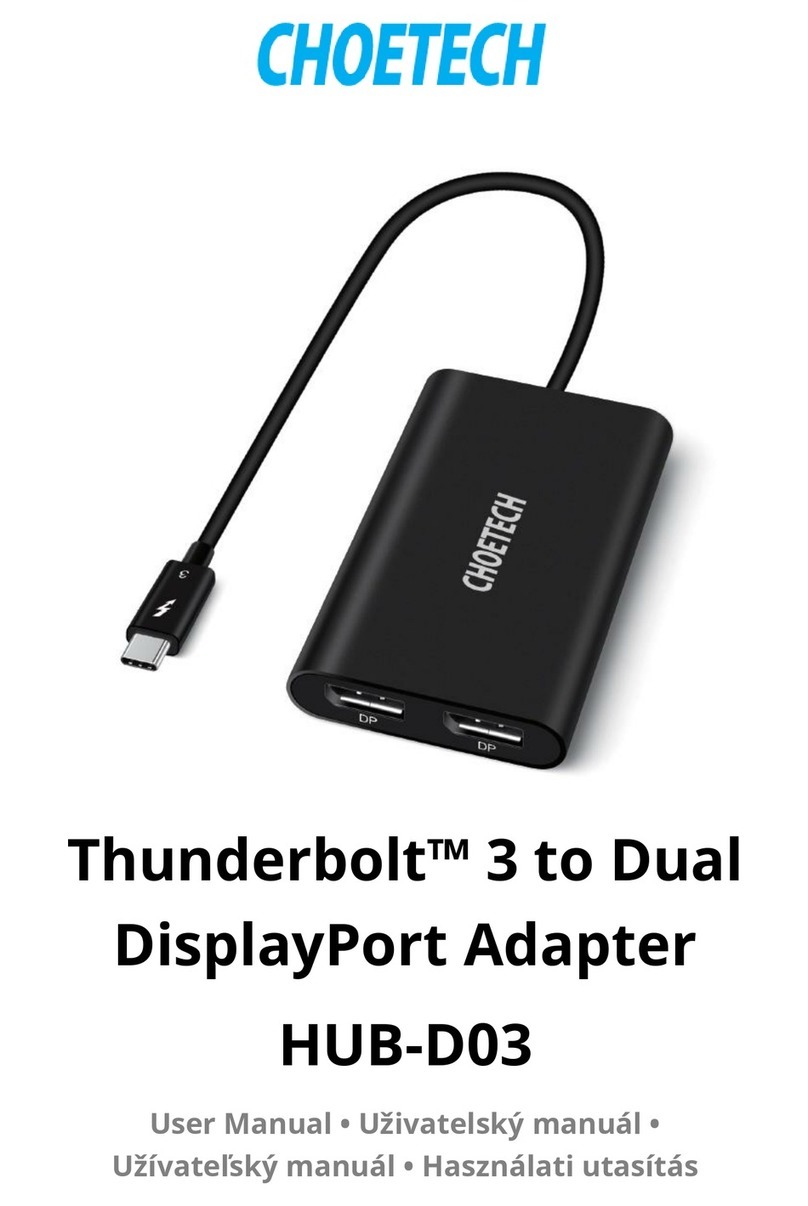 Choetech Thunderbolt 3 manual