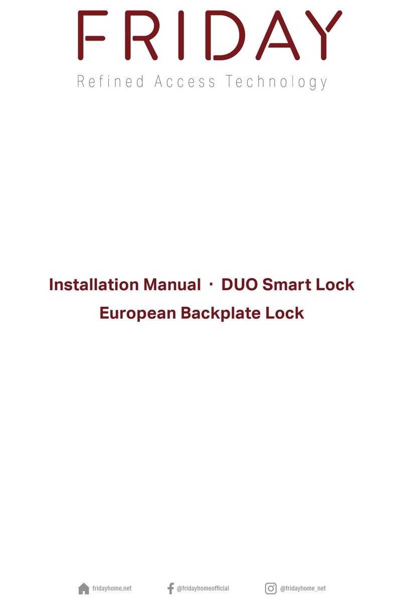 Friday DUO Smart Lock installation manual