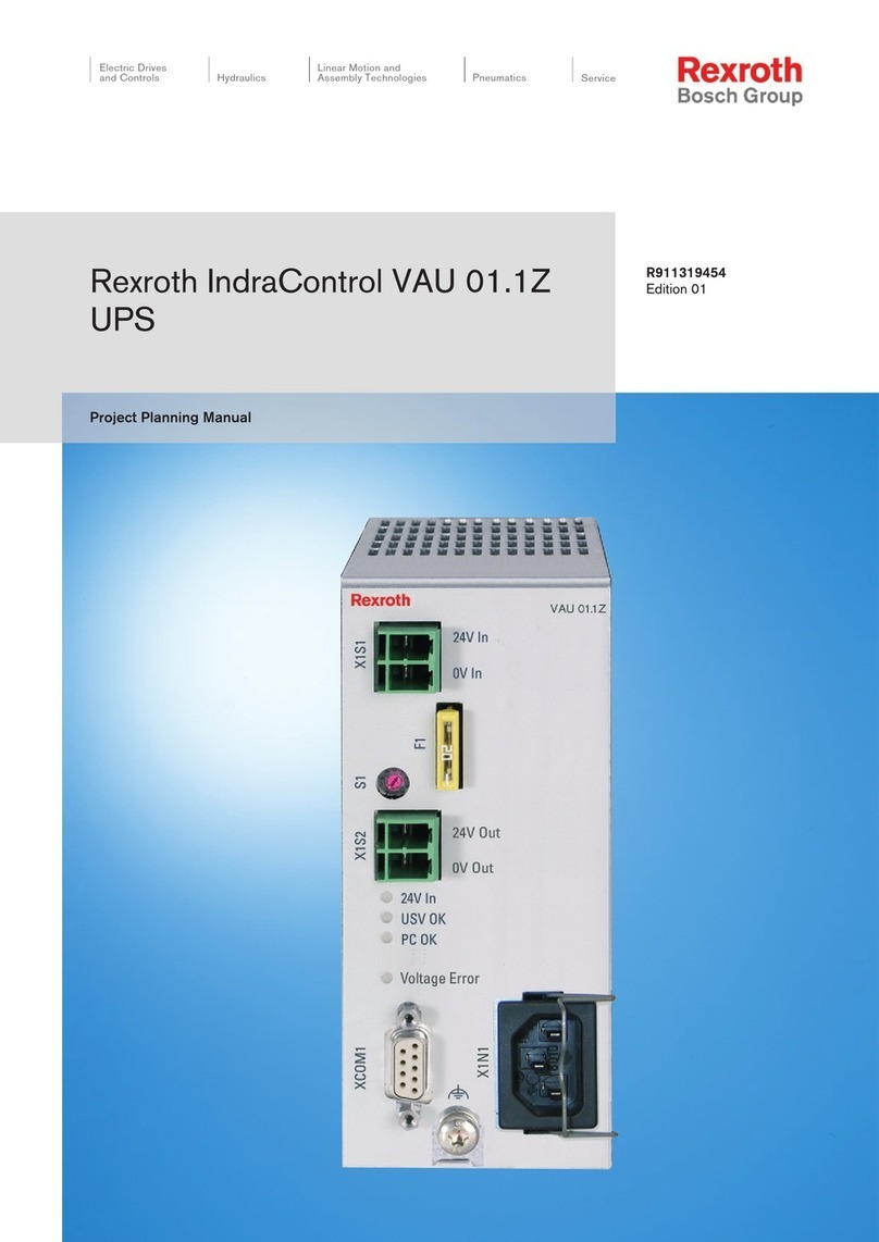 Bosch Rexroth IndraControl VAU 01.1Z User manual