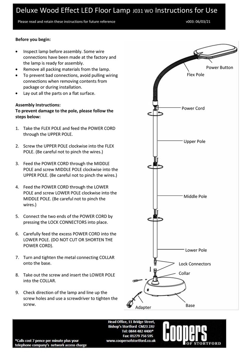 Coopers J031 WO User manual