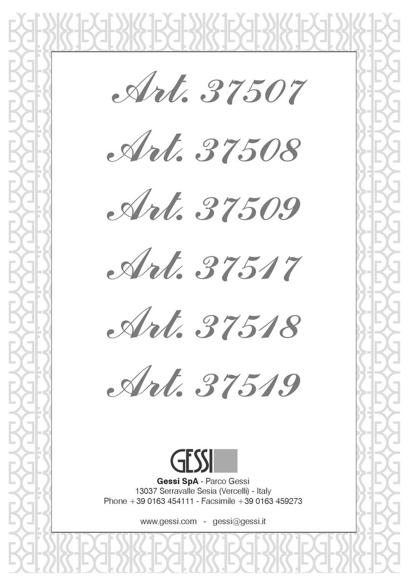 Gessi 37507 User manual