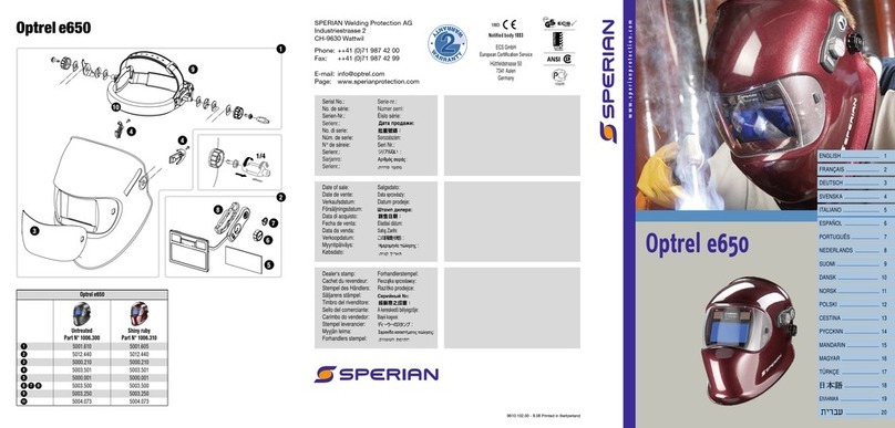 Sperian Optrel e650 quick guide