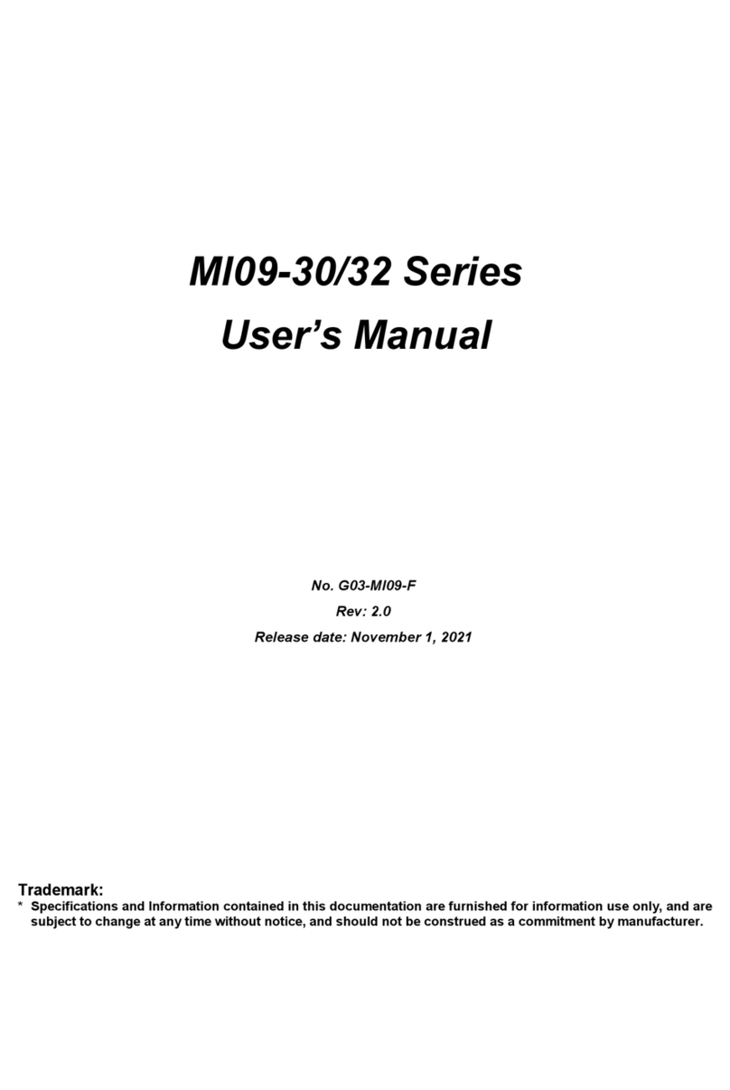 JETWAY MI09-30 Series user manual