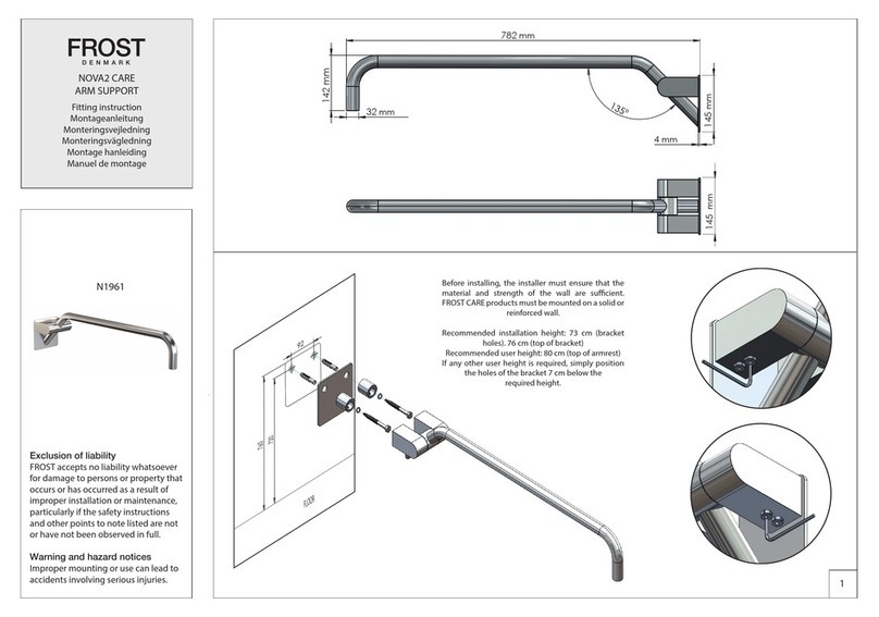 FROST NOVA2 FITTING INSTRUCTION