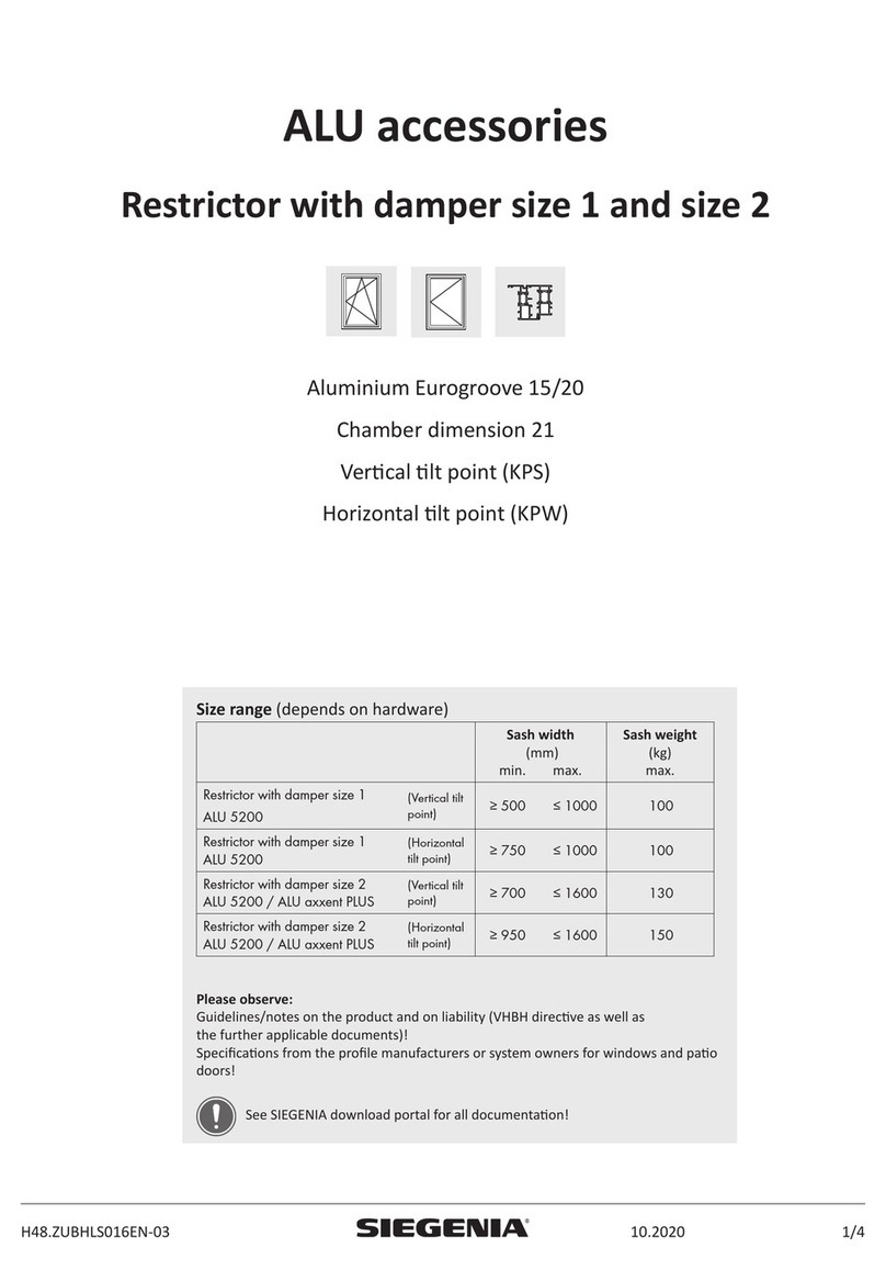 Siegenia ALU 5200 Assembly instructions