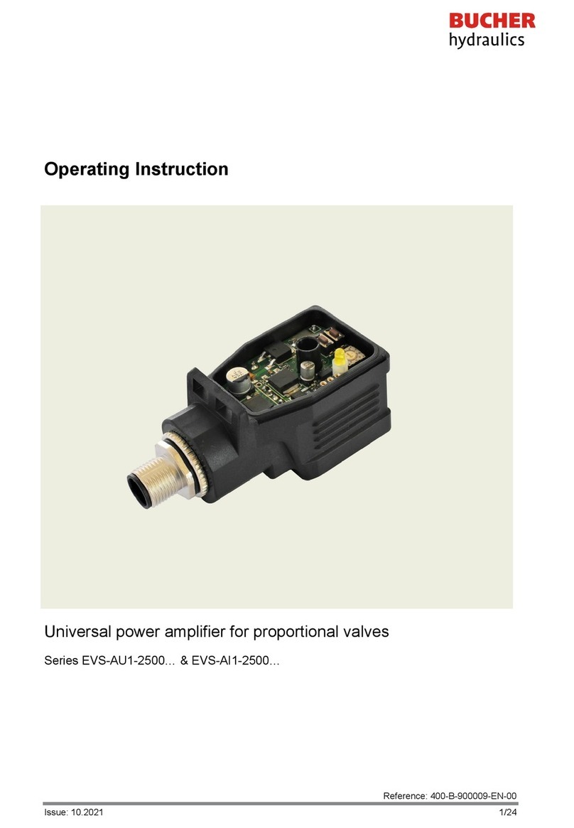 Bucher Hydraulics EVS-AU1-2500 Series Operating	 instruction