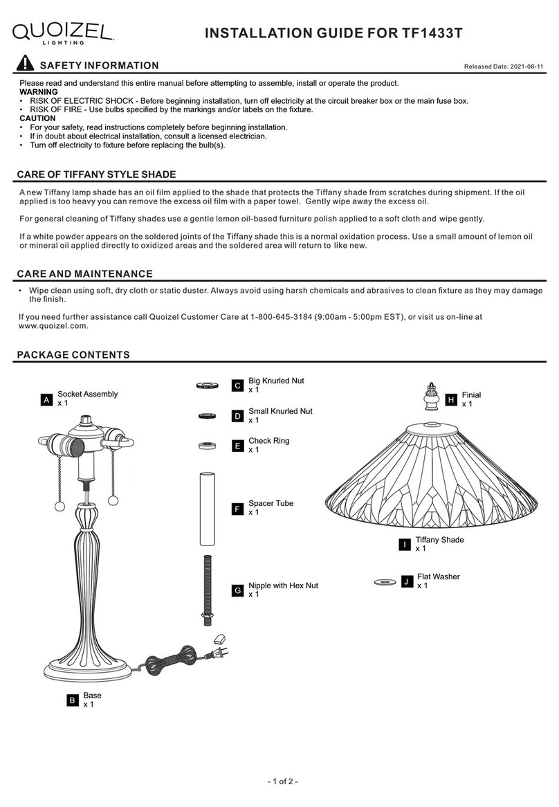 Quoizel TF1433T installation guide