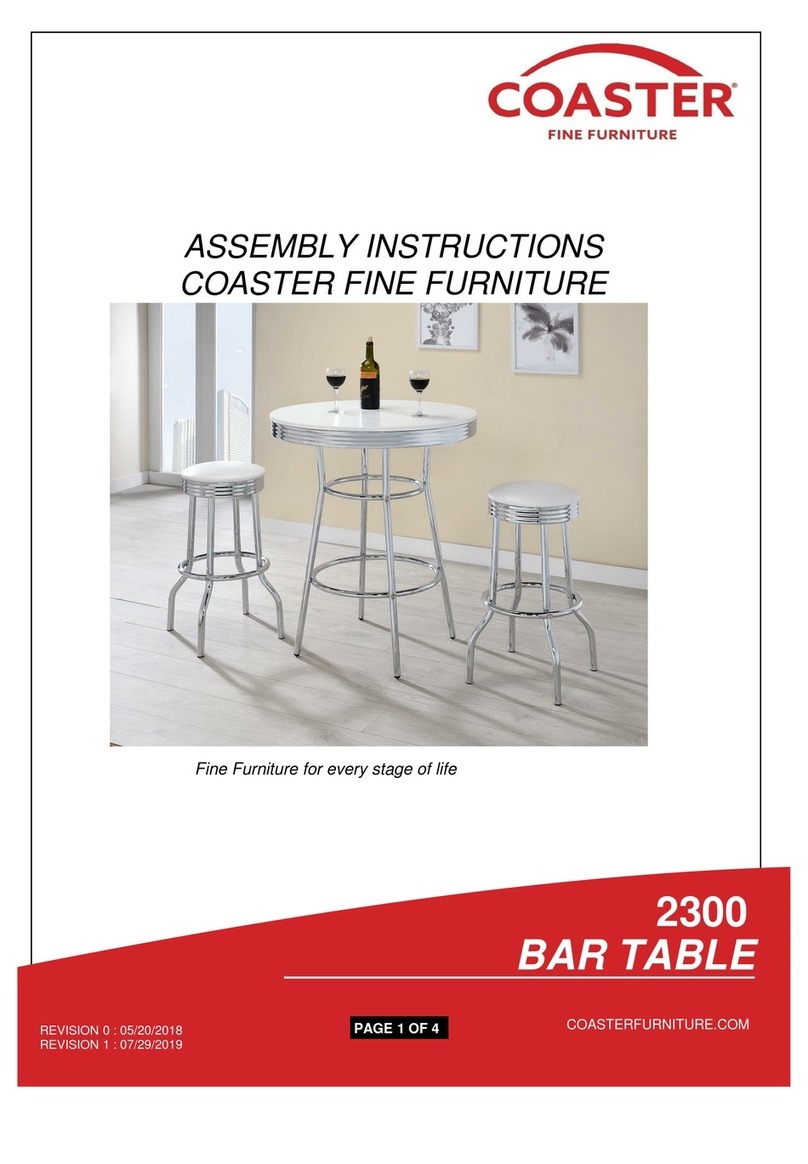 Coaster 2300 Assembly instructions Coaster 2300 Assembly instructions