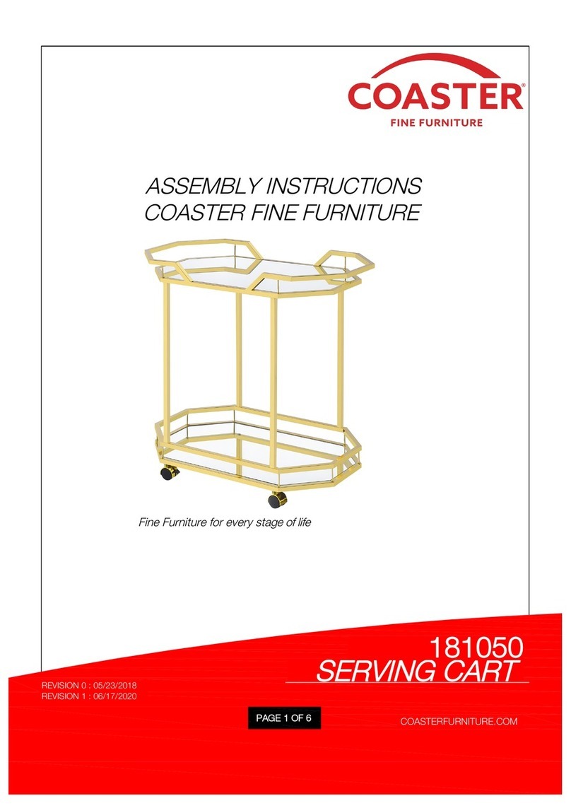 Coaster 181050 Assembly instructions