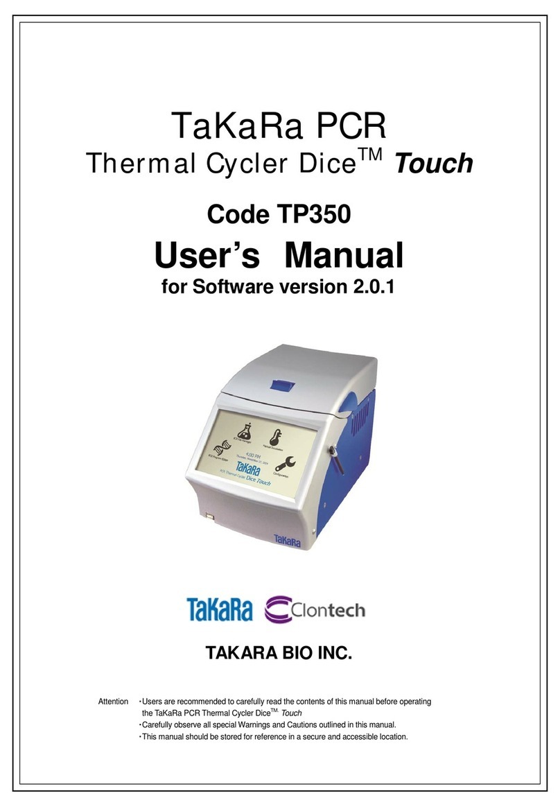TAKARA PCR TP350 user manual