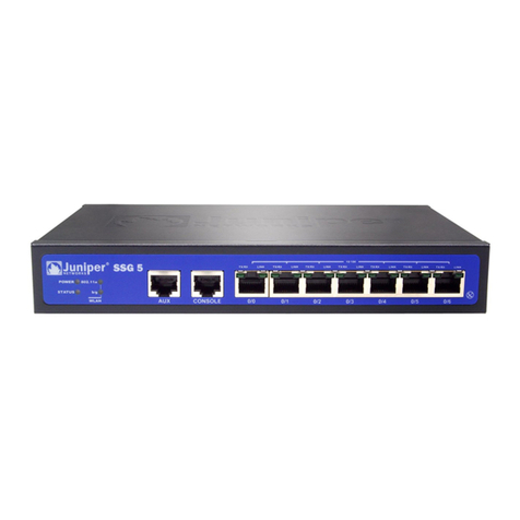 Juniper SSG5 User manual