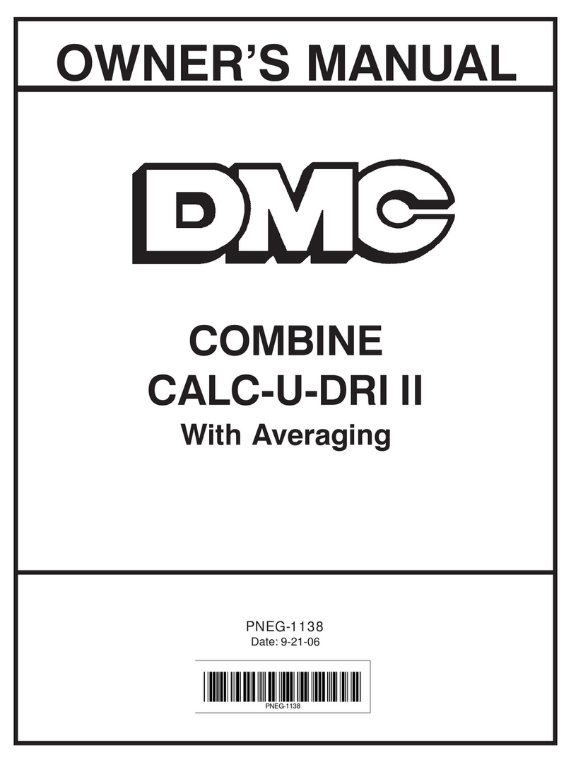 DMC Combine CALC-U-DRI II User manual