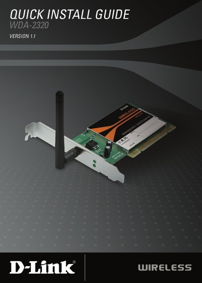 D-Link WDA-2320 RangeBooster G User manual D-Link WDA-2320 RangeBooster G User manual