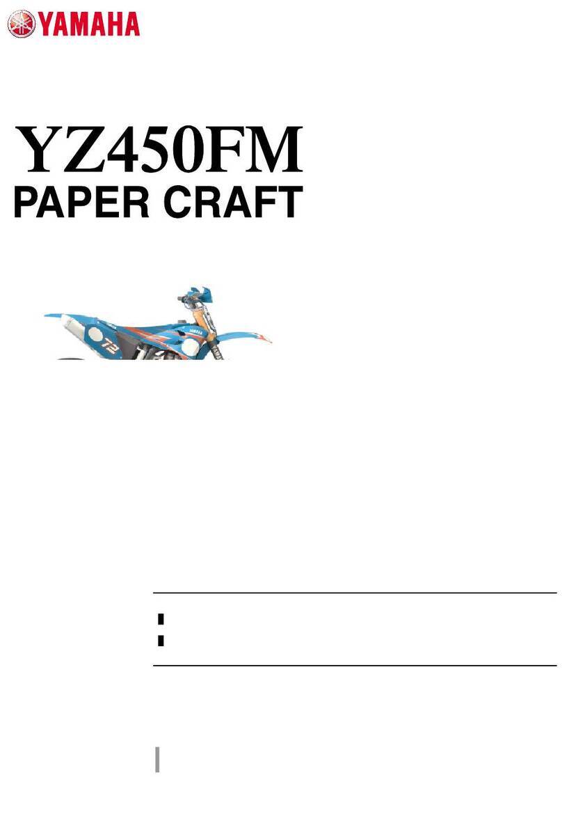 Yamaha YZ450FM Assembly instructions