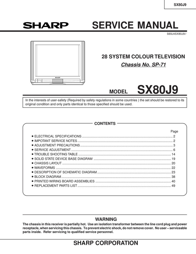Sharp SX80J9 User manual