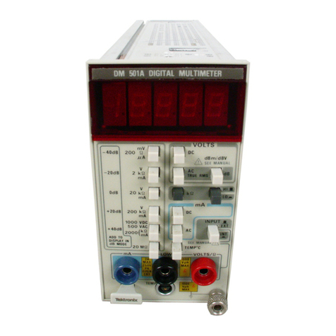 Tektronix DM501A User manual