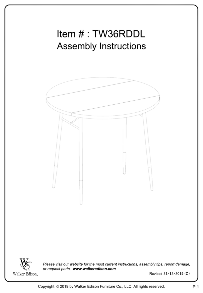 Walker Edison TW36RDDL User manual Walker Edison TW36RDDL User manual