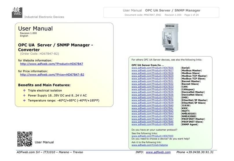 ADF Web HD67B47-B2 user manual