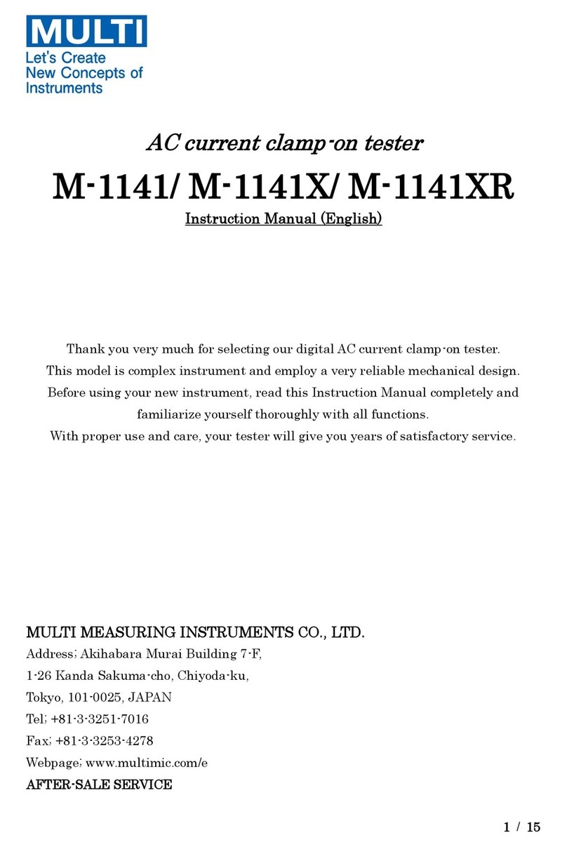 Multi M-1141 instruction manual