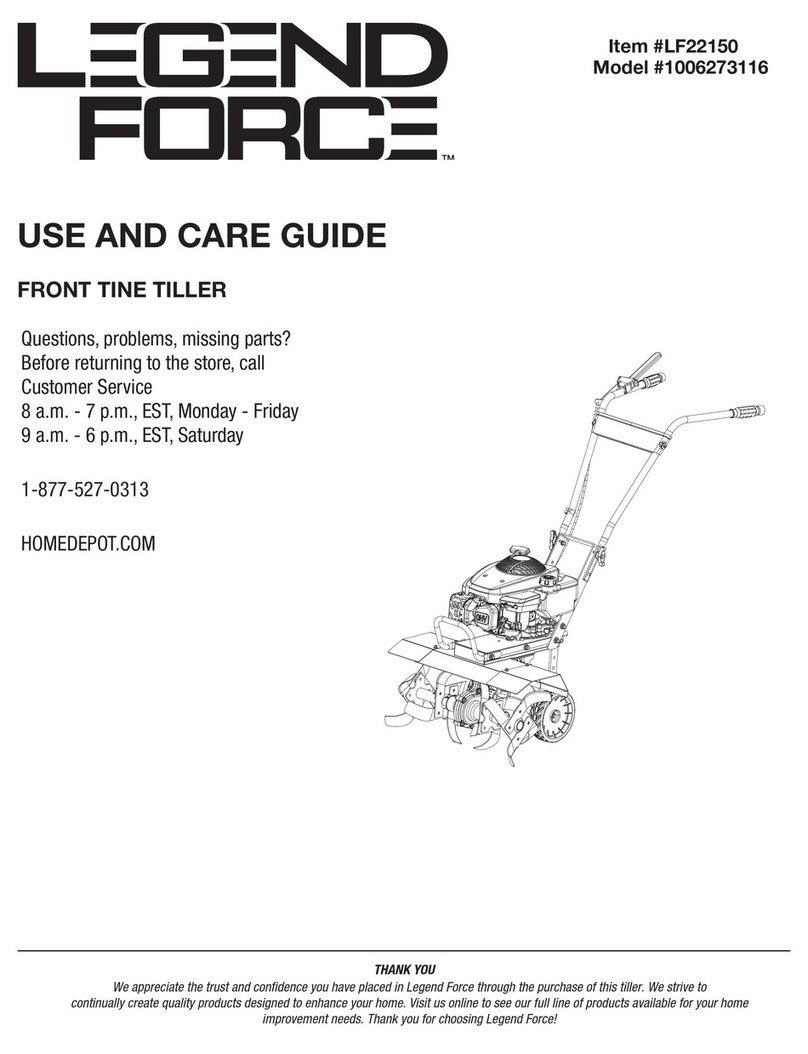 LEGEND FORCE 1006273116 Use and care guide