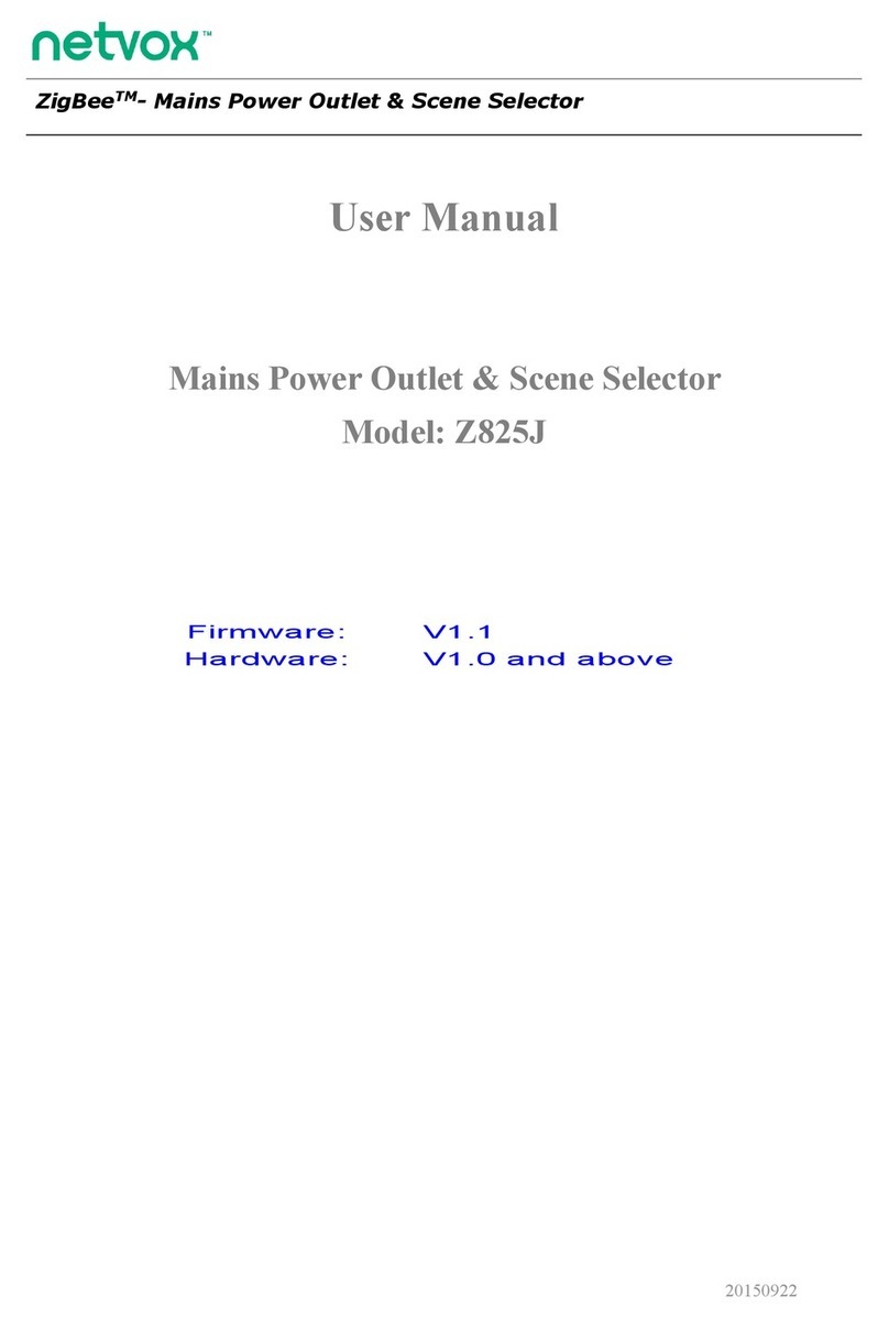 netvox ZigBee Z825J user manual