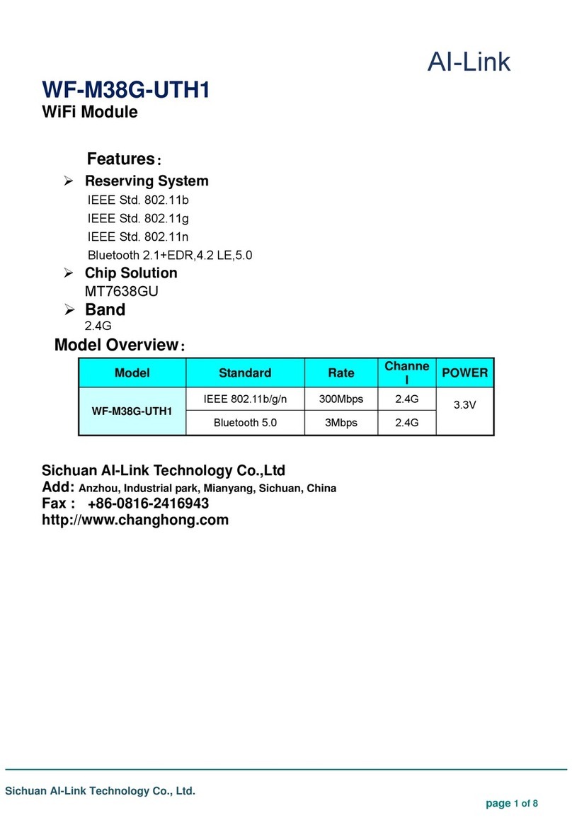 AI-Link WF-M38G-UTH1 manual