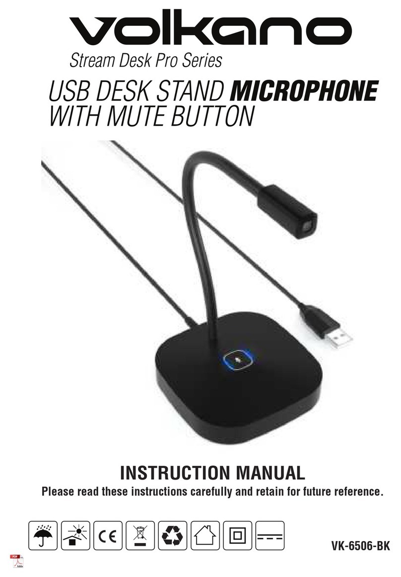 volkano Stream Desk Pro Series instruction manual