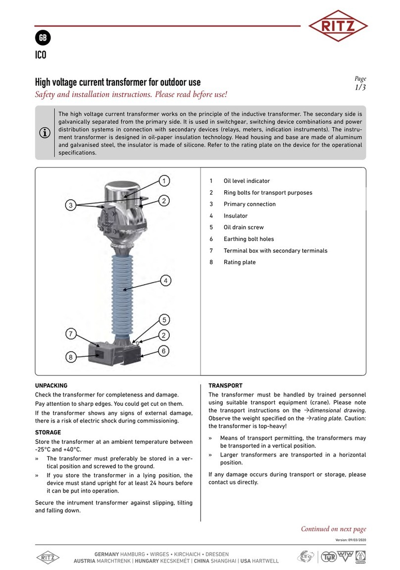 RITZ ICO 72,5 user manual