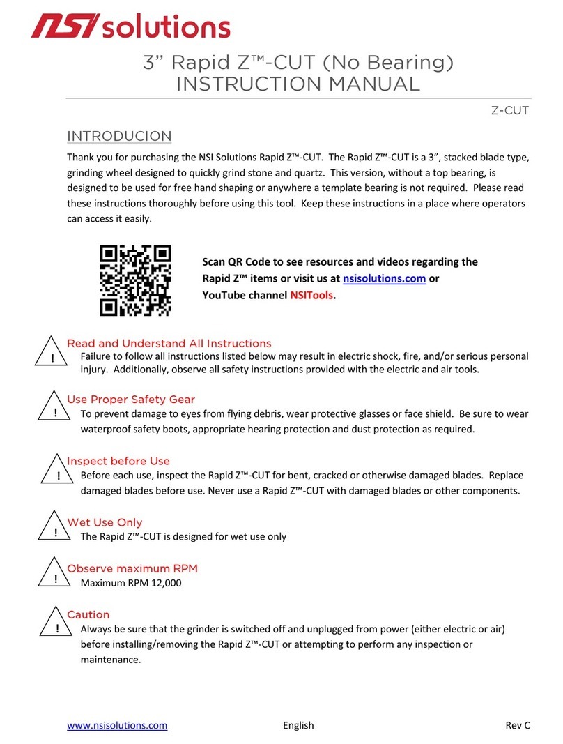 NSI Solutions Rapid Z-CUT instruction manual