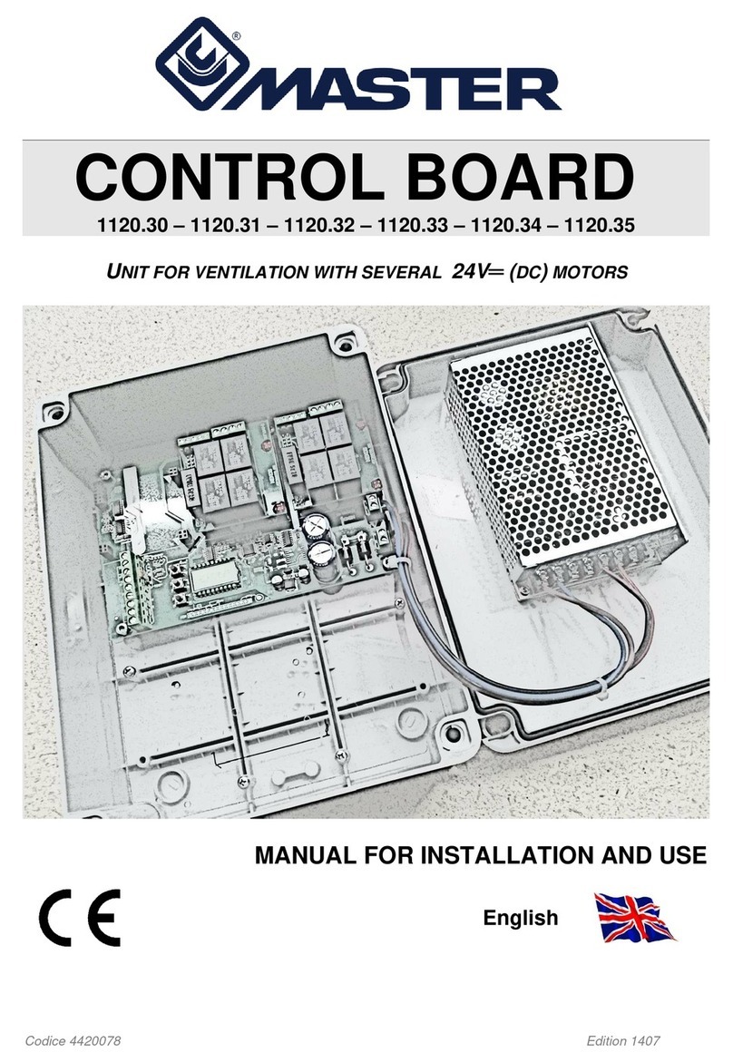 Master 1120.30 Manual for installation and use
