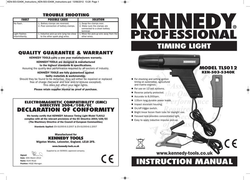 Kennedy TLS012 User manual