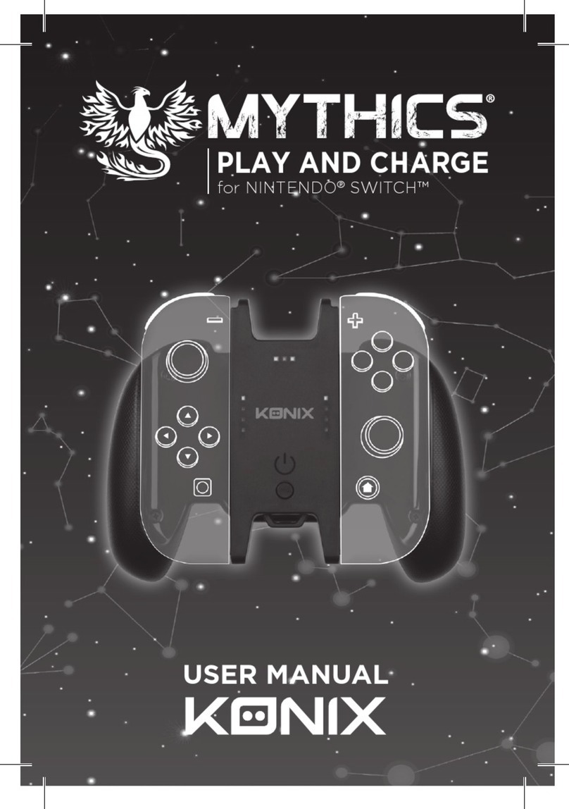 Konix MYTHICS PLAY AND CHARGE User manual Konix MYTHICS PLAY AND CHARGE User manual