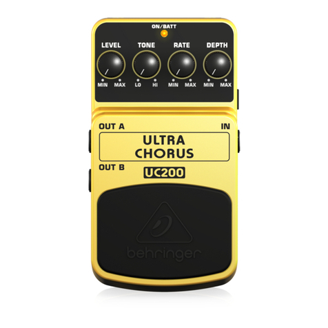 Behringer ULTRA CHORUS UC200 manual