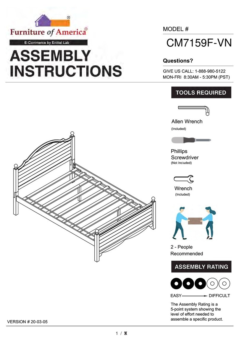 Furniture of America CM7159F-VN Assembly instructions Furniture of America CM7159F-VN Assembly instructions