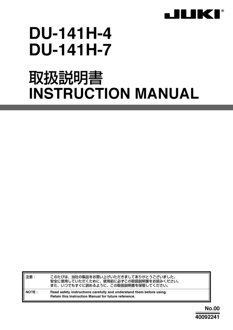 JUKI DU-141H-4 User manual JUKI DU-141H-4 User manual