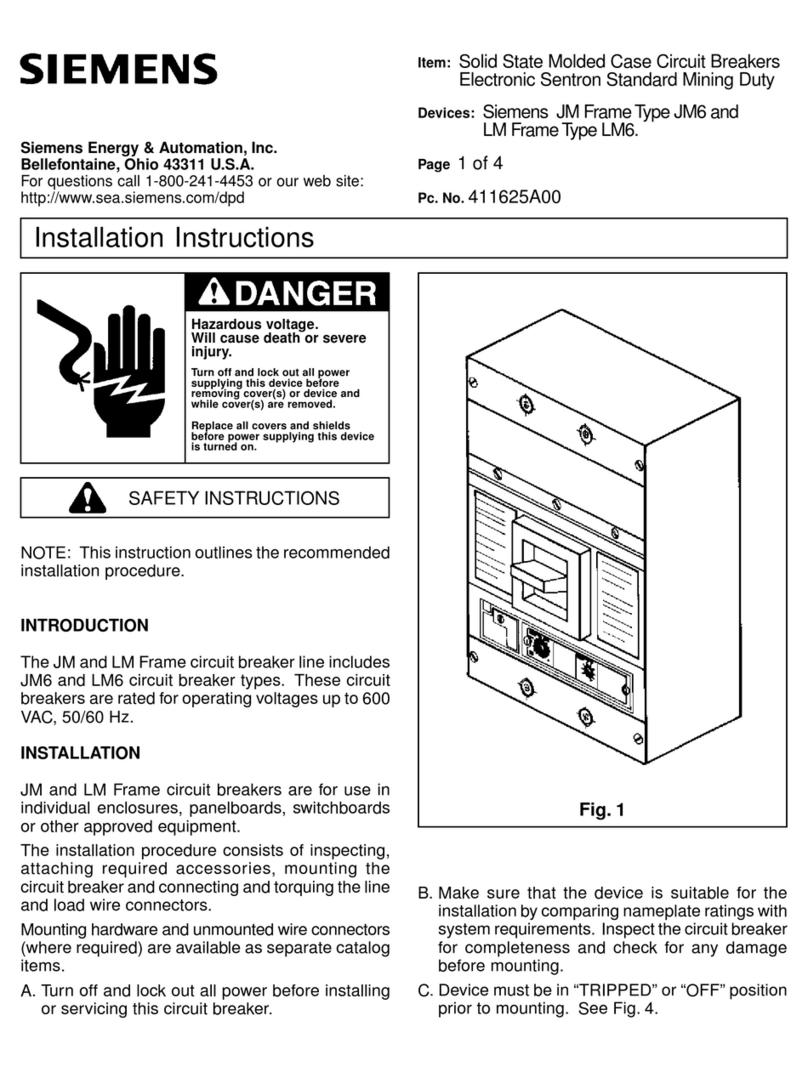 Siemens 411625A00 User manual Siemens 411625A00 User manual
