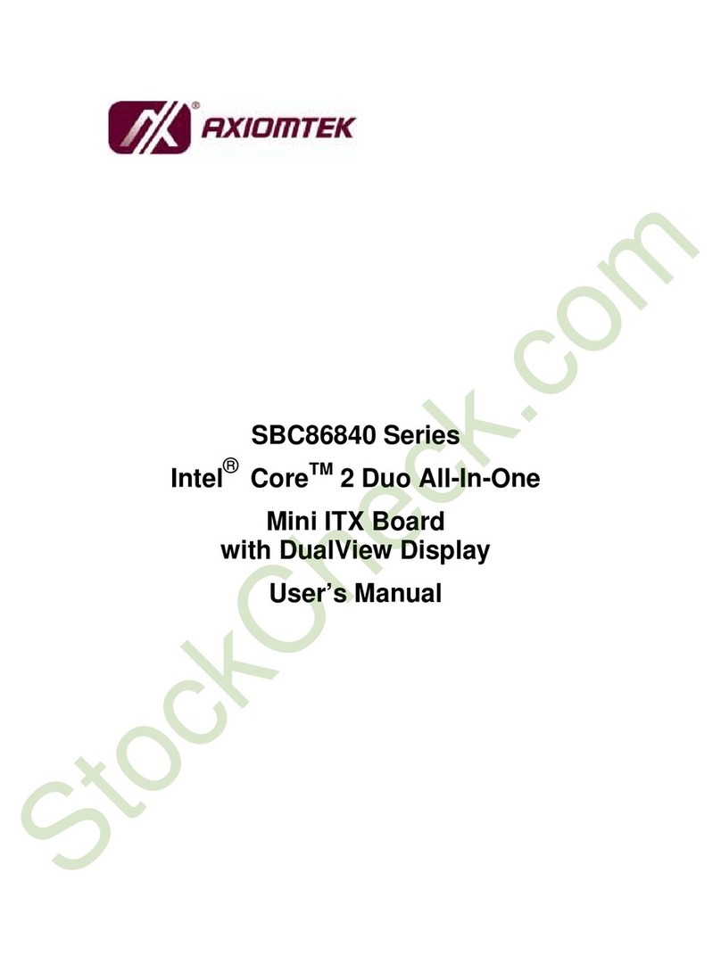 AXIOMTEK SBC86840 Series User manual