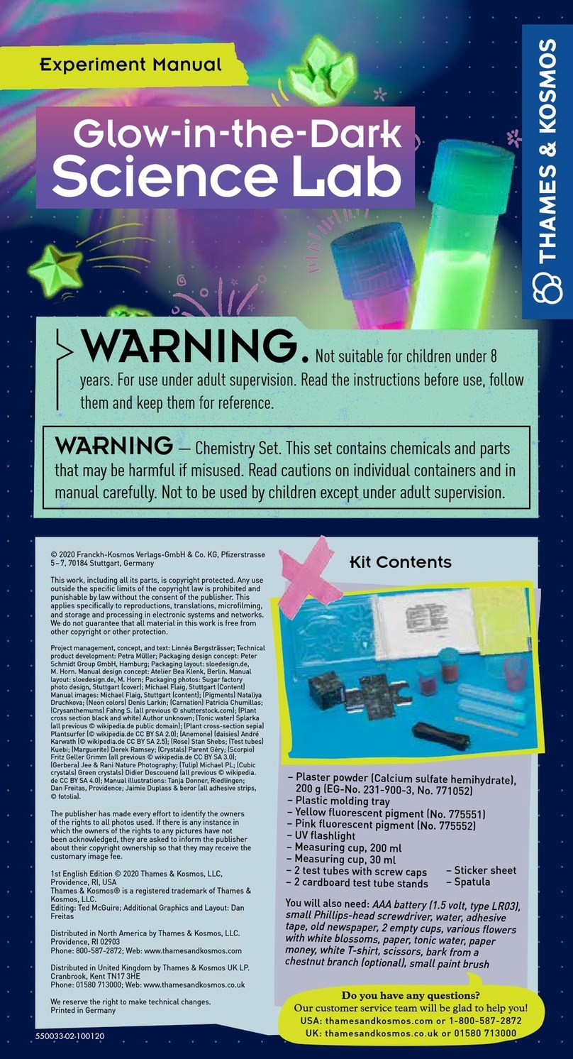 Thames & Kosmos Glow-in-the-Dark Science Lab manual Thames & Kosmos Glow-in-the-Dark Science Lab manual