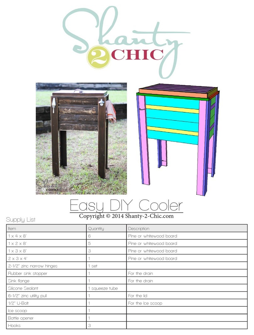 Shanty 2 CHIC Easy DIY Cooler manual Shanty 2 CHIC Easy DIY Cooler manual