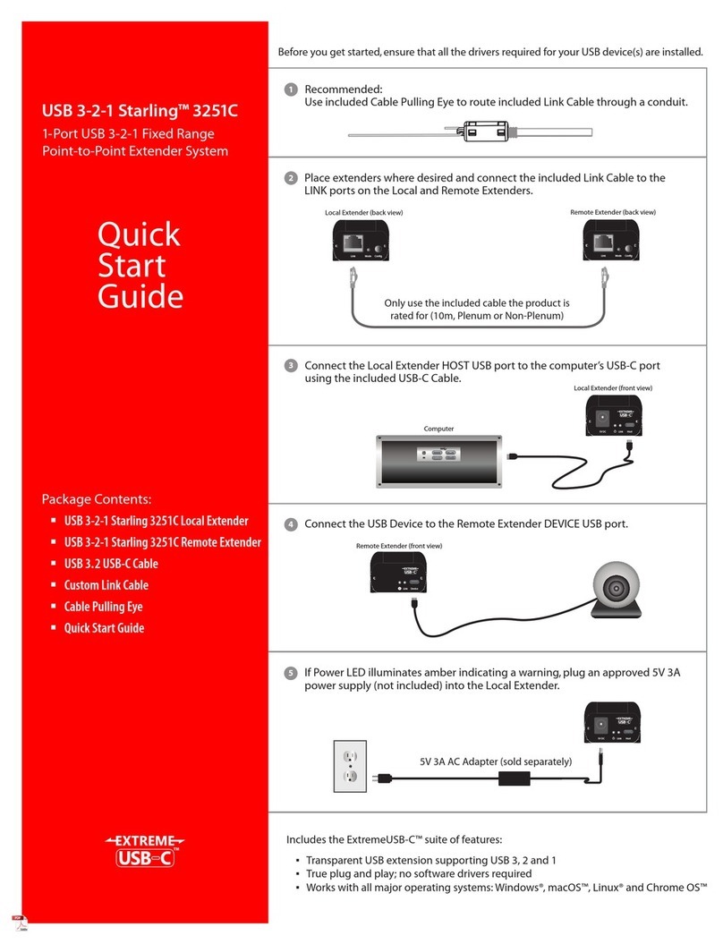 Icron USB 3-2-1 Starling 3251C quick start guide