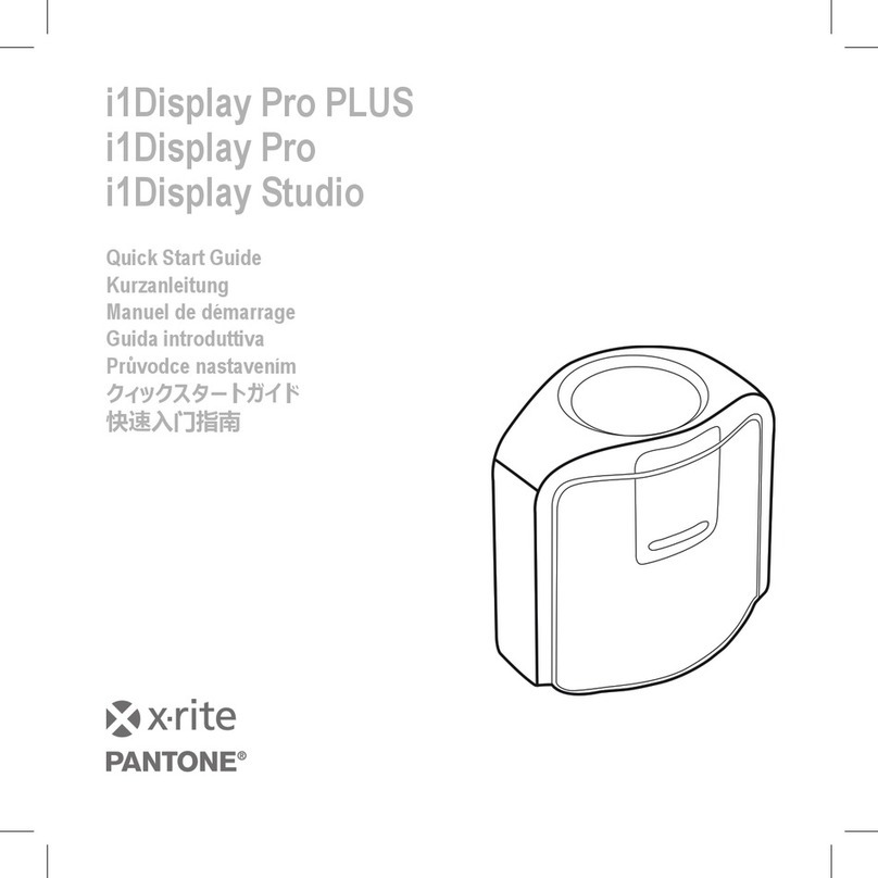 X-Rite i1Display Pro Plus quick start guide