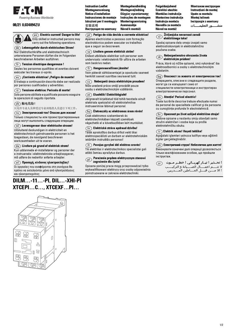 Eaton DIL-11-PI Series Manual