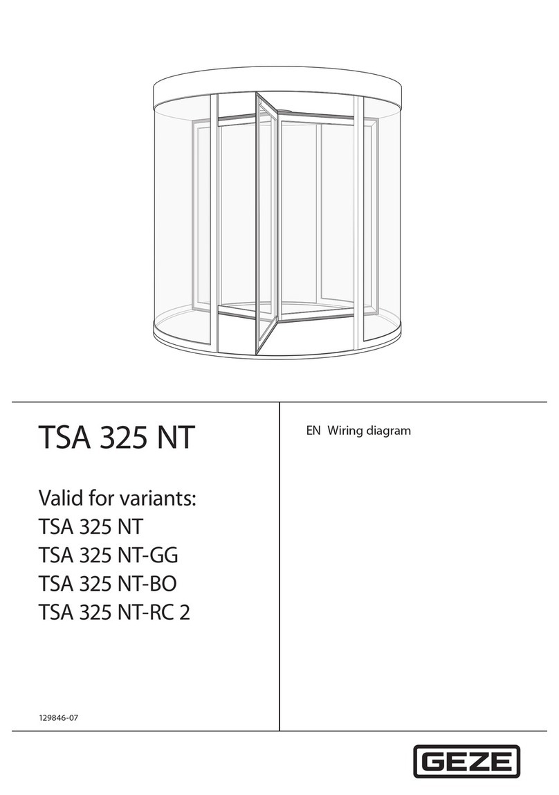 GEZE TSA 325 NT Wiring diagram