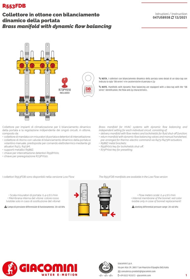 Giacomini R553FDB User manual